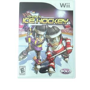 Nintendo Wii Kids Sports Ice Hockey Game - Red, Purple, Black